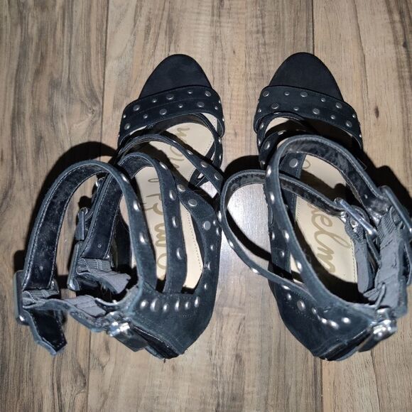 Sam Edelman Women's Studded Black Suede High Heels Size: 8 - Picture 4 of 10